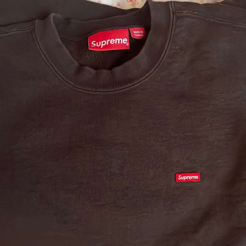 NEW Brown Supreme Box Logo Crewneck